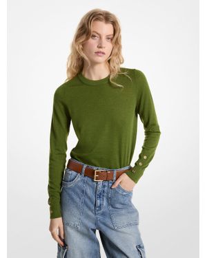 MICHAEL Michael Kors Mk Pull En Laine Mérinos - Vert