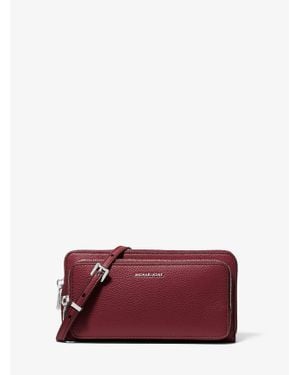 MICHAEL Michael Kors Mk Grand Sac À Bandoulière Jet Set En Cuir Grainé - Violet