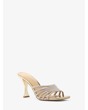 MICHAEL Michael Kors Mk Sandale Haisley Travaillée - Blanc