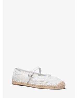 MICHAEL Michael Kors Mk Ballerine Espadrille Lynn En Maille Filet - Blanc