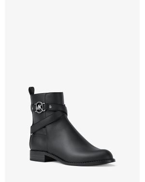 MICHAEL Michael Kors Mk Bottine Rory En Cuir - Noir