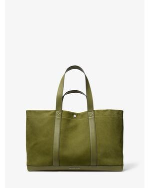 Michael Kors Mk Cabas Whitley De Taille Moyenne En Nubuck - Vert