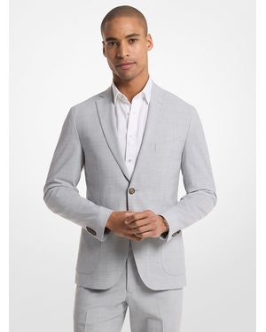 Michael Kors Mk Blazer En Mélange De Laine - Gris
