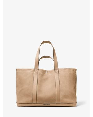 Michael Kors Mk Cabas Whitley De Taille Moyenne En Nubuck - Neutre