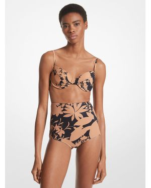 Michael Kors Mk Bikini À Imprimé Floral - Neutre