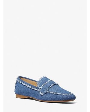 MICHAEL Michael Kors Mk Mocassin Regan Flex En Jean Effiloché - Bleu
