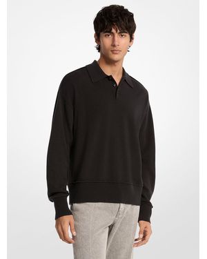 Michael Kors Mk Pull-Polo En Laine - Noir