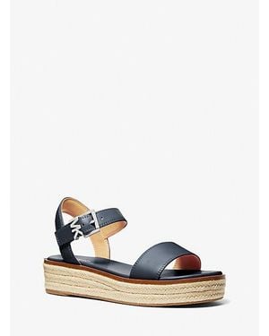 MICHAEL Michael Kors Mk Sandale Espadrille Richie À Semelle Compensée - Bleu