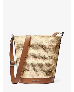 MICHAEL Michael Kors Mk Besace Style Seau Townsend De Taille Moyenne En Paille - Neutre