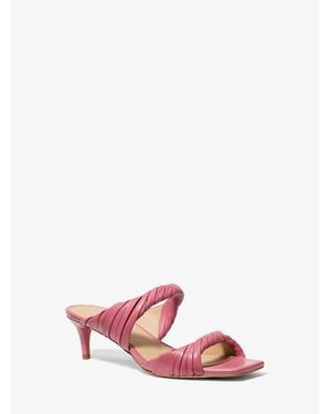 MICHAEL Michael Kors Mk Mule Kiana En Cuir - Rose