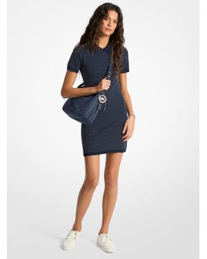 MICHAEL Michael Kors Mk Mini-Robe Polo Cloutée - Bleu