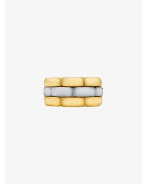 Michael Kors Mk Bague Bicolore À 3 Rangs De Maillons - Métallisé