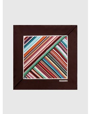 Missoni Pure Silk Striped Scarf - Multicolour