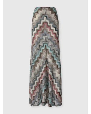 Missoni Flared Long Skirt - White