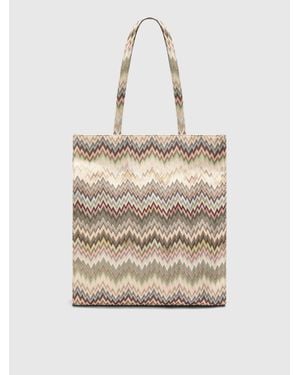 Missoni Viscose Shopper Bag - Natural