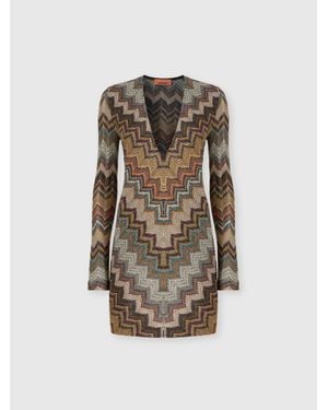 Missoni Zig Zag Knit Mini Dress - Multicolor