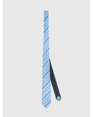 Missoni Pure Silk Tie - Blue