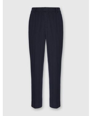 Missoni Straight Pants With Zigzag Pattern - Blue