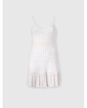 Missoni Mini Dress With Ruffles - White