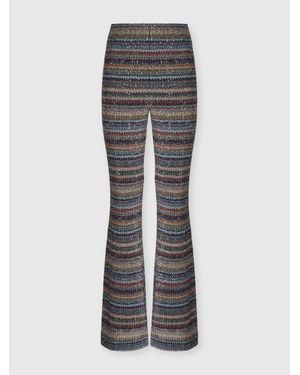 Missoni Flared-Hose Aus Strukturstrick, Damen, Größe - Grau