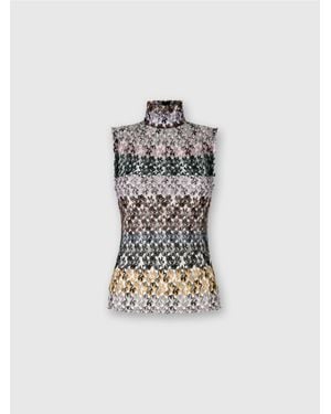 Missoni High-Neck Top - White