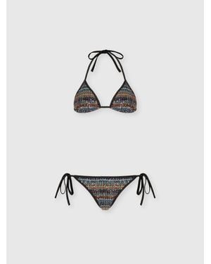 Missoni Bikini Aus Viskose Mit Pailletten, Damen, Größe - Weiß