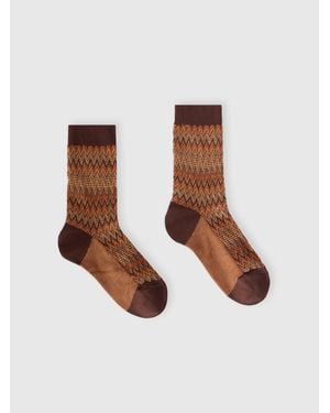 Missoni Mid-Length Cotton-Blend Chevron Socks - Multicolour