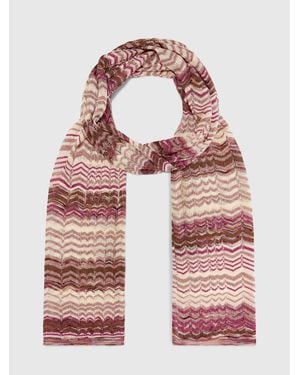 Missoni Schal Aus Viskosemischung - Rot