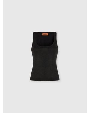 Missoni Viscose Lamé Tank Top - Black