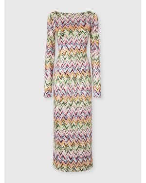 Missoni Long-Sleeved Dress - White