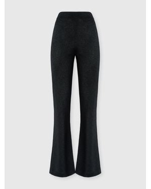 Missoni Lamé Fabric Flare Pants - Black