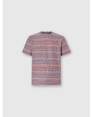 Missoni T-Shirt With Flame And Zigzag Pattern - Pink