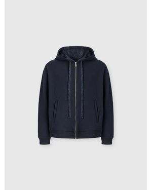 Missoni Cotton Zip-Up Hoodie With Insert - Blue