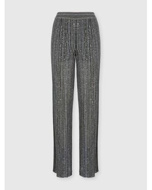 Missoni Long Pants With Elastic Waist And Sequins - Gray