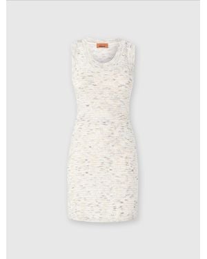 Missoni Sleeveless Mini-Dress - White