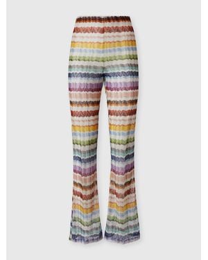 Missoni Zig Zag Tulle Cover-Up Pants - Multicolor