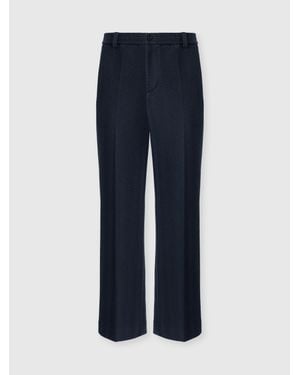 Missoni Tone-On-Tone Chevron Cotton And Viscose Pants - Blue