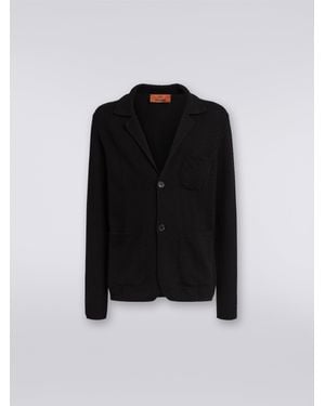 Missoni Cotton And Viscose Knit Blazer - Black