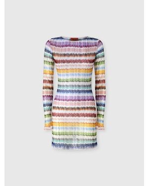 Missoni Long-Sleeve T-Shirt With Zig Zag Motif - White