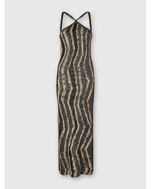 Missoni Long Dress With Wave Pattern - White