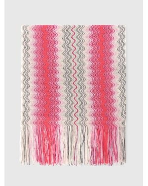 Missoni Cotton And Viscose-Blend Scarf With Fringes - Brown