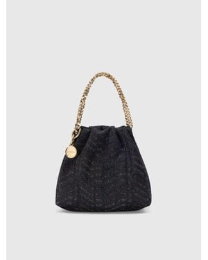 Missoni Pouch En Viscosa Lamé, Mujer, Talla - Azul