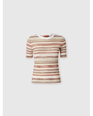 Missoni Maglia A Maniche Corte - Bianco