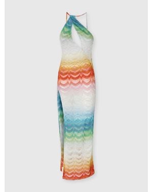 Missoni Asymmetric Cover-Up Dress - Blue