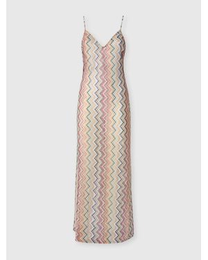 Missoni Langes Cover-Up Mit Schmalen Trägern, Damen, Größe - Weiß
