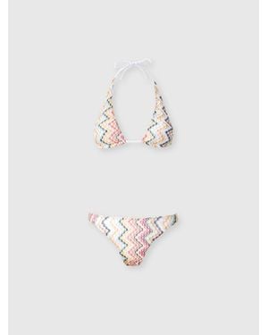 Missoni Bedruckter Bikini, Damen, Größe - Weiß