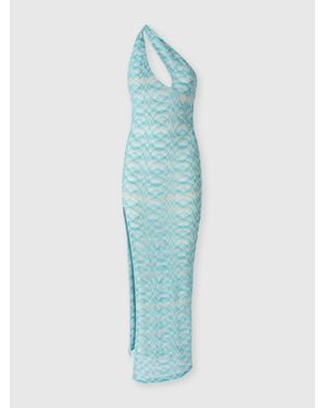 Missoni Asymmetric Cover-Up Dress - Blue