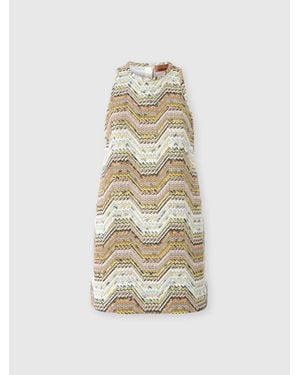 Missoni Sleeveless Mini Dress - White