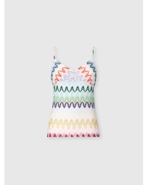 Missoni Zig Zag Lace Tank Top - Multicolour