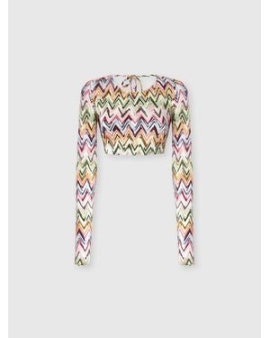 Missoni Crop Top - White
